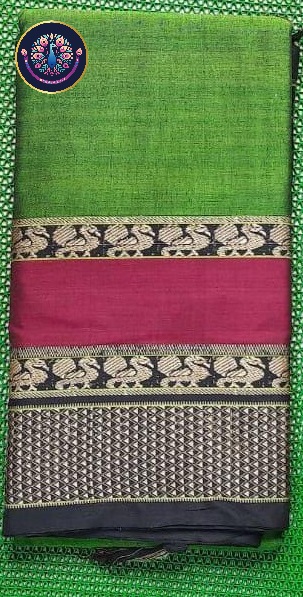 Green with red & grey border